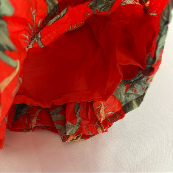 Janie and Jack Red Tropical Print Dress, size 3 to 6 Months - Picture 4 of 6